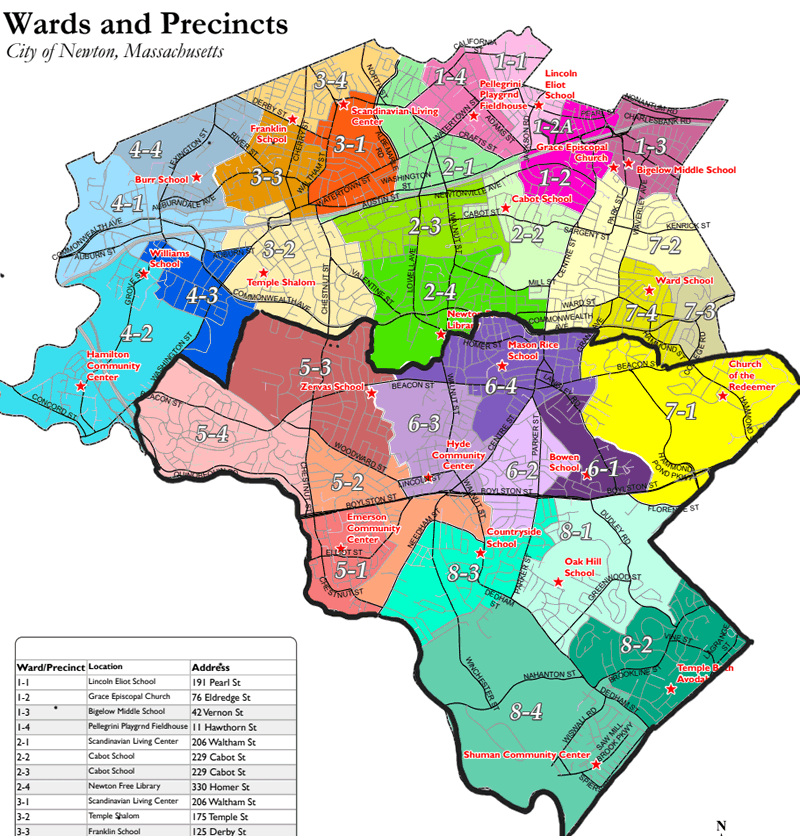 12th Middlesex District, Newton